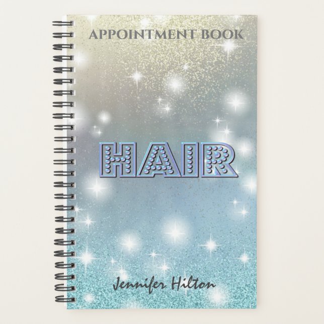 Glitterie funkelndes Obre Haar Terminkalender Planer (Vorderseite)