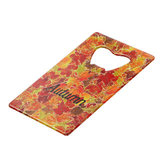 Glitterie Herbst/Herbstlaub Geldbeutel Flaschenöffner