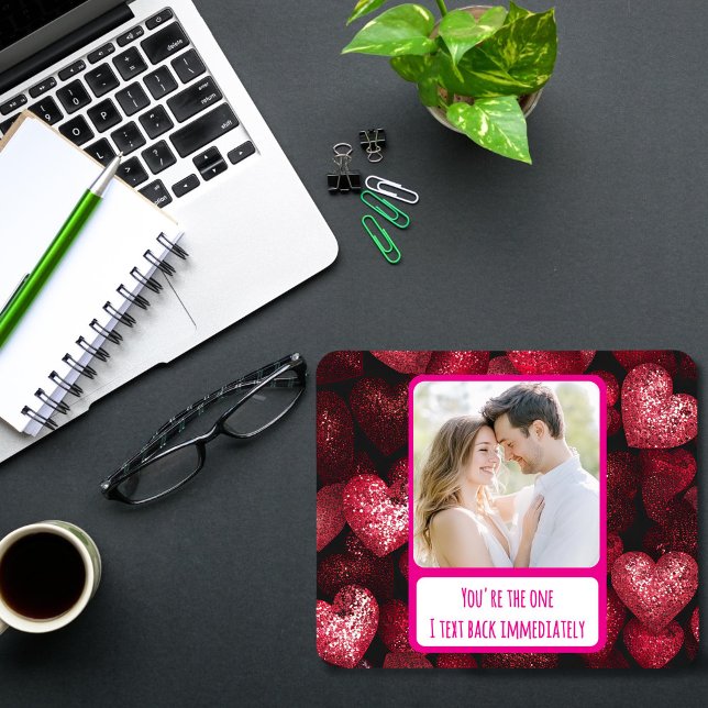 Glitterie Liebe I Text Back Mousepad (Von Creator hochgeladen)