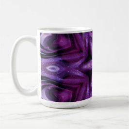 Glitterie Lila Kaleidoskop Herz Gradient Kaffeetasse