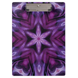 Glitterie Lila Kaleidoskop Herz Gradient Klemmbrett