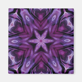 Glitterie Lila Kaleidoskop Herz Gradient Magnet