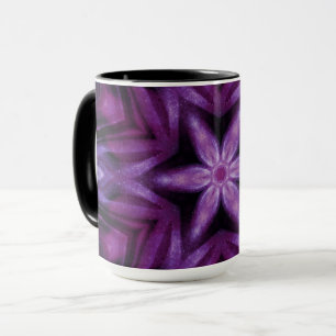 Glitterie Lila Kaleidoskop Herz Gradient Tasse