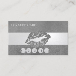Glitterie Lip Loyalty Card, Lederlook Treuekarte