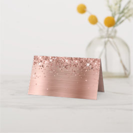 Glitterie Rose Gold Foil Blank Platzkarte