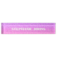 Glitterie Rose Gold Pink Monogram Individuelle Nam