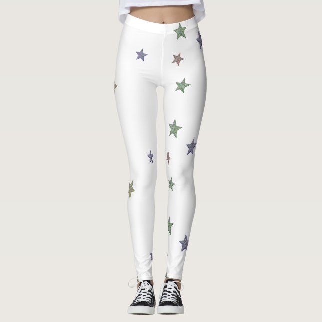 Glitterie Sterne 2 Leggings (Vorderseite)