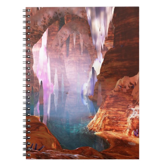 Glittering Caves Notebook Notizblock (Vorderseite)