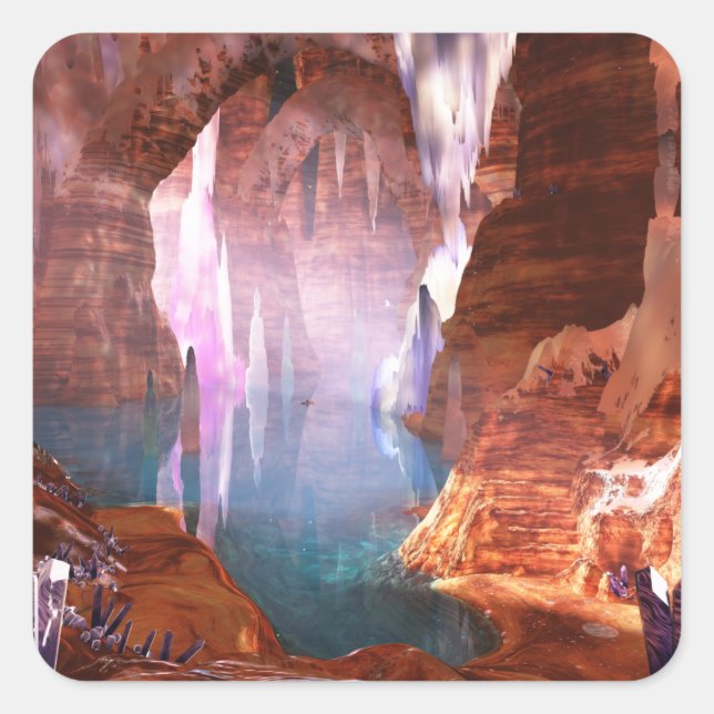 Glittering Caves Stickers (Vorderseite)