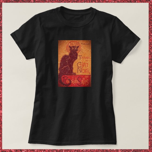 Glittering Chat Noir Art T - Shirt (Von Creator hochgeladen)