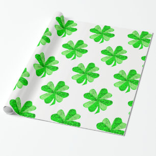 Glittering Clover Geschenkpapier