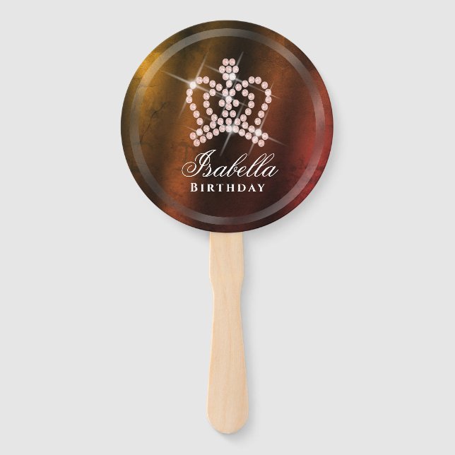 Glittering Crown Gold Fächer (Vorderseite)