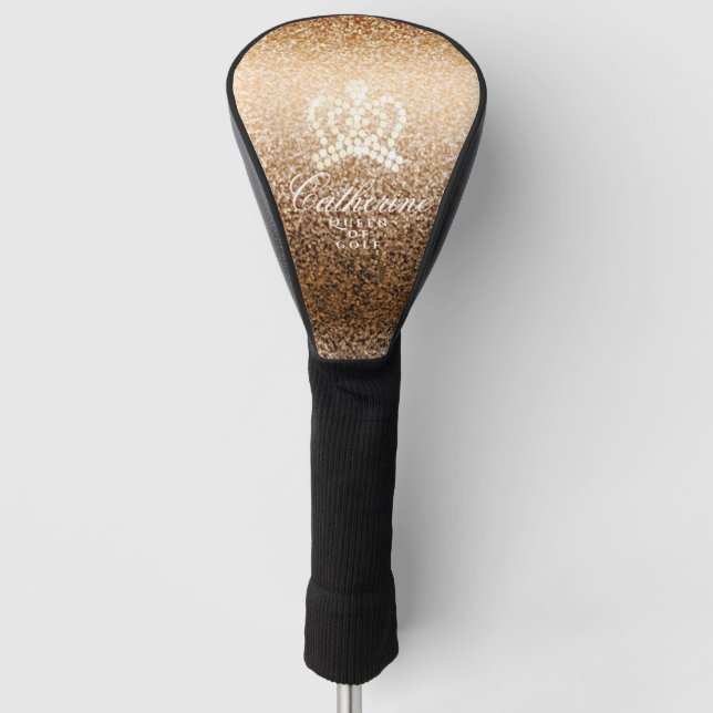 Glittering Crown Gold Head Cover Golf Headcover (Vorderseite)