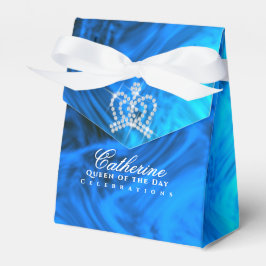Glittering Crown Luxury Blue Aqua Geschenkschachtel
