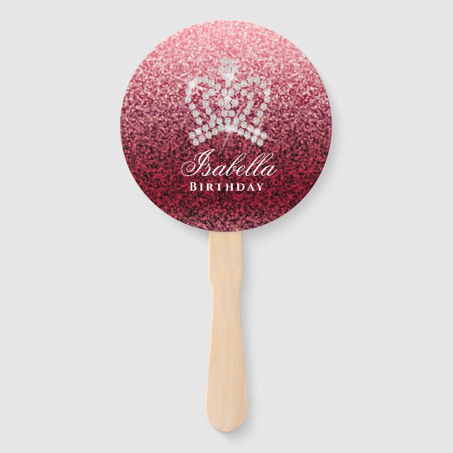 Glittering Crown Wine Fächer (Vorderseite)