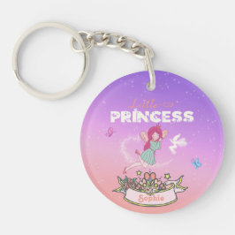 👸 Glittering Fairy Princess Individuelle Name   Schlüsselanhänger