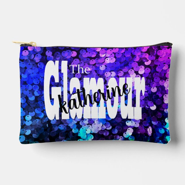 Glittering Glamour Sequin Zubehörtasche (Vorderseite)