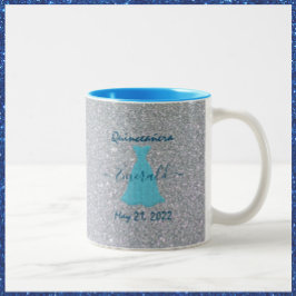 Glittering Quinceanera-Gedenken Zweifarbige Tasse