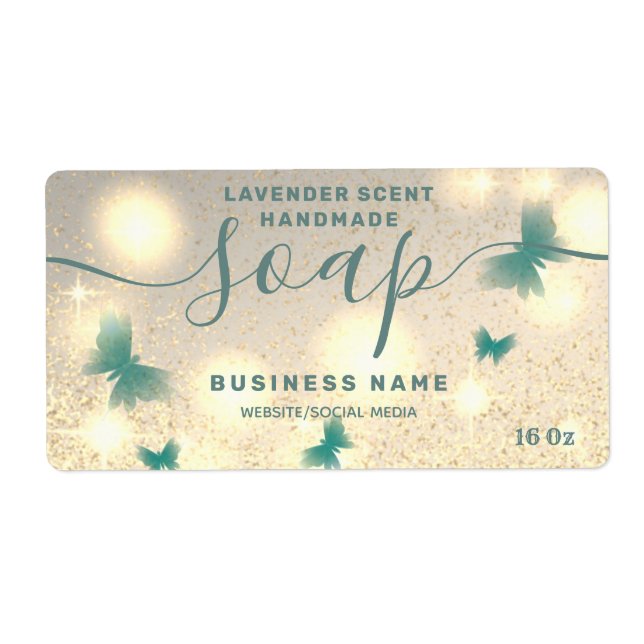 Glitterium-Schmetterling-Schriftzeichen (Vorne)