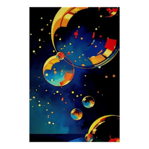 Glitternblasen Poster
