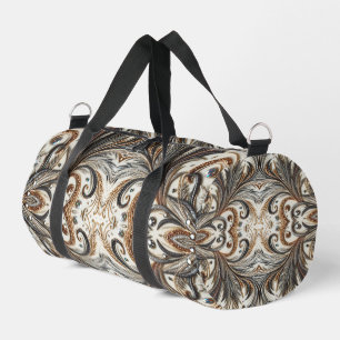 Glitternes Blumenmuster mit Edelstein Duffle Bag