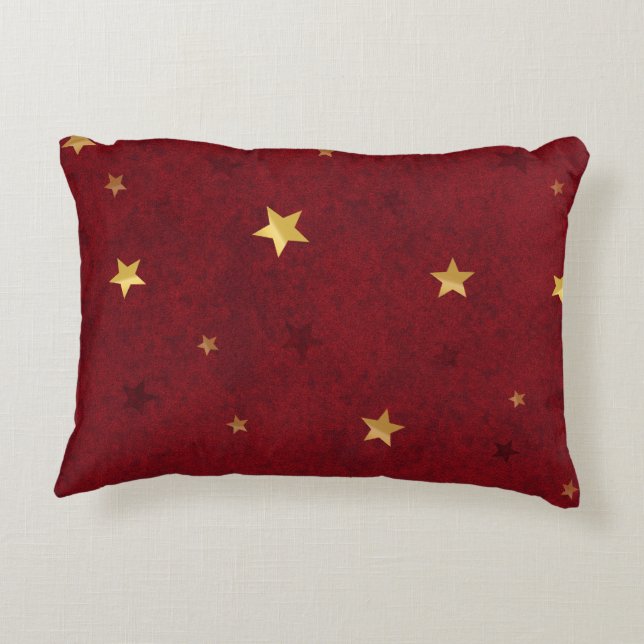 Glitternstars Royal Red Dekokissen (Rückseite)