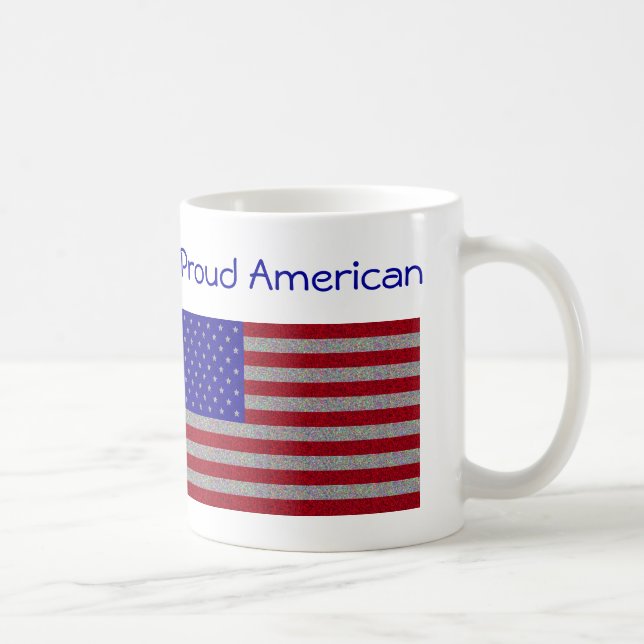 Glittery American Flag Tasse (Rechts)