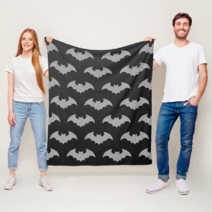 Glittery Bat Halloween Fleecedecke