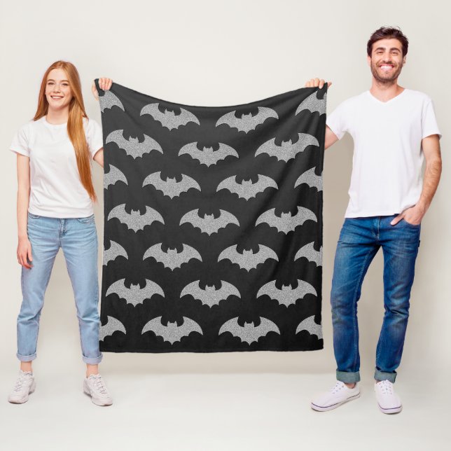 Glittery Bat Halloween Fleecedecke (Beispiel)