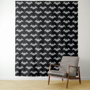 Glittery Bat Halloween Foto Hintergrund Wandteppich
