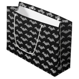 Glittery Bat Halloween Große Geschenktüte