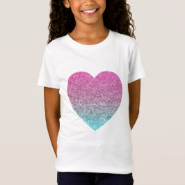 Glittery Colorful Herz T-Shirt