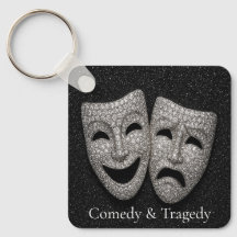 Glittery Comedy & Tragedy Drama Mask