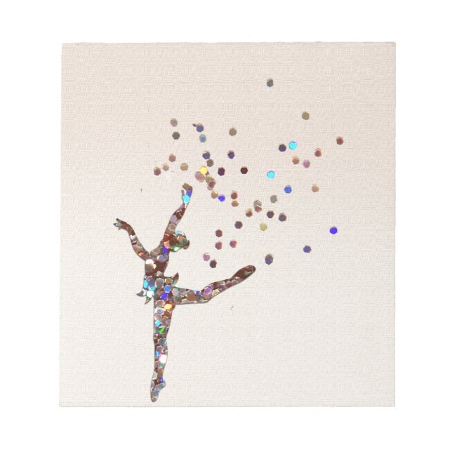 Glittery Dancer Notizblock (Vorderseite)