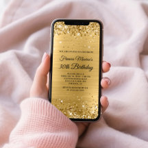 Glittery Gold Foil 30. Geburtstag
