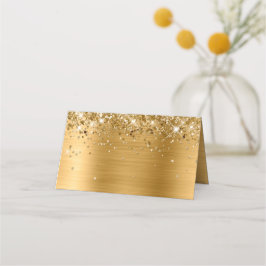 Glittery Gold Foil Blank Platzkarte