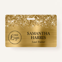 Glittery Gold Foil Logo