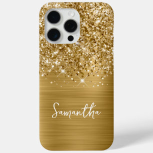Glittery Gold Glam Name Case-Mate iPhone Hülle