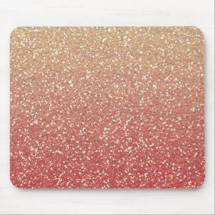 Glittery Gold Melon Mousepad
