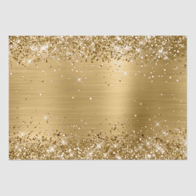 Glittery Gold Ombre Foil Seidenpapier (Vorderseite)