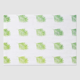 Glittery Green Palms Tropical Wedding Celebrations Seidenpapier