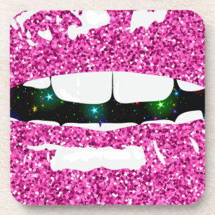 GLITTERY KUSS UNTERSETZER