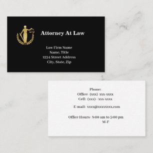 Glittery Lady Justice Lawyer Business Cards Visitenkarte