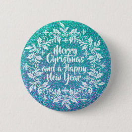 Glittery Merry Christmas | Schaltfläche Button