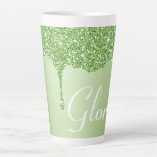 Glittery Paint Tropfen Latte Tasse