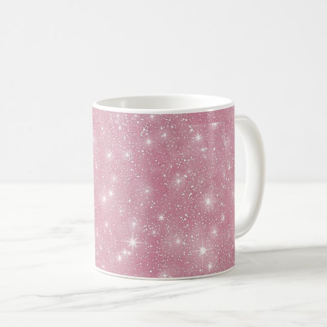 Glittery Pink Kaffeetasse (VorderseiteRechts)