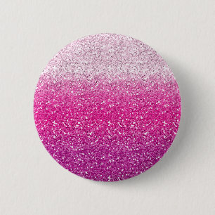 Glittery rosa Ombre Button