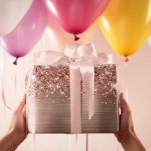 Glittery Rose Gold Glam