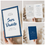 Glittery Silver & Blue Bat Mitzvah Faltprogramm Flyer<br><div class="desc">Das Gewicht dieses Papiers ist perfekt für Ihr Programm. Es ist viel schwerer als Kopierpapier und eignet sich perfekt für Ihre Einwegprogramme. Verwenden Sie die Vorlage,  um Ihre Informationen auszufüllen. Mit der Funktion "Weitere Anpassung" können Sie den Schriftart (Größe,  Stil,  Farbe) ändern,  weitere Textzeilen hinzufügen oder das Textlayout ändern.</div>