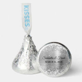 Glittery Silver Foil Wedding
